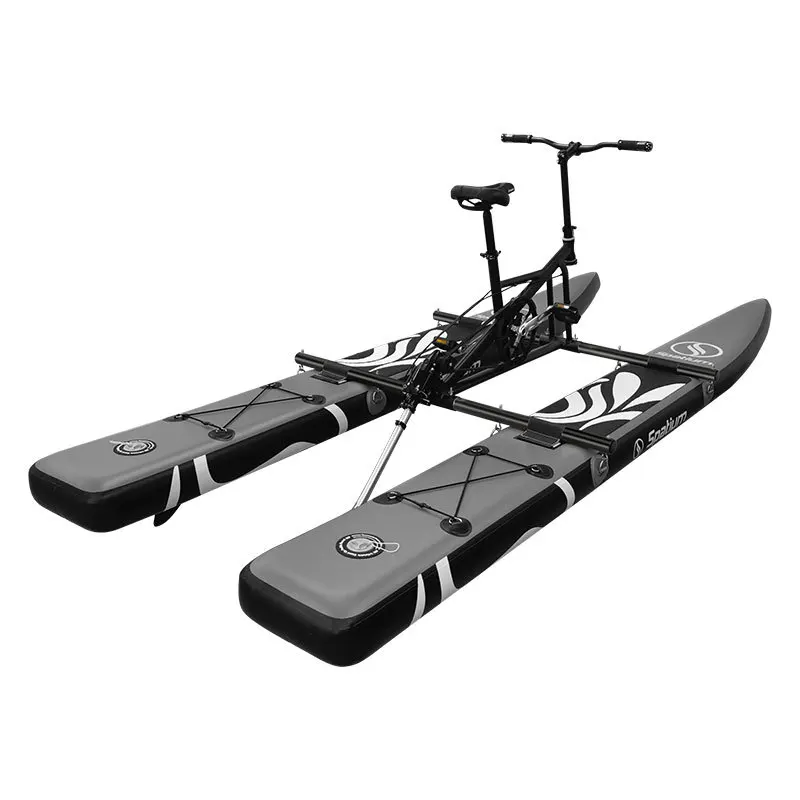 Bicycles Sea Water Bike Single-Board Racing Boat PE+ Metal Pedal Paddle Board Water Bikes SUP Bicycle Water Bicycle Pedal