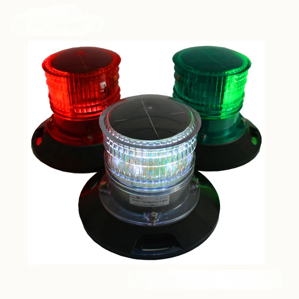 3NM Boat Signal Equipment Solar LED Marine Navigation Lantern for Barge