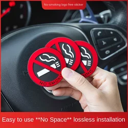 Hot Sale Brand new and high quality Auto Car Rubber Sticker No Smoking Sign Warning Logo Car Taxi Decal Sticker 5 Piece Creative