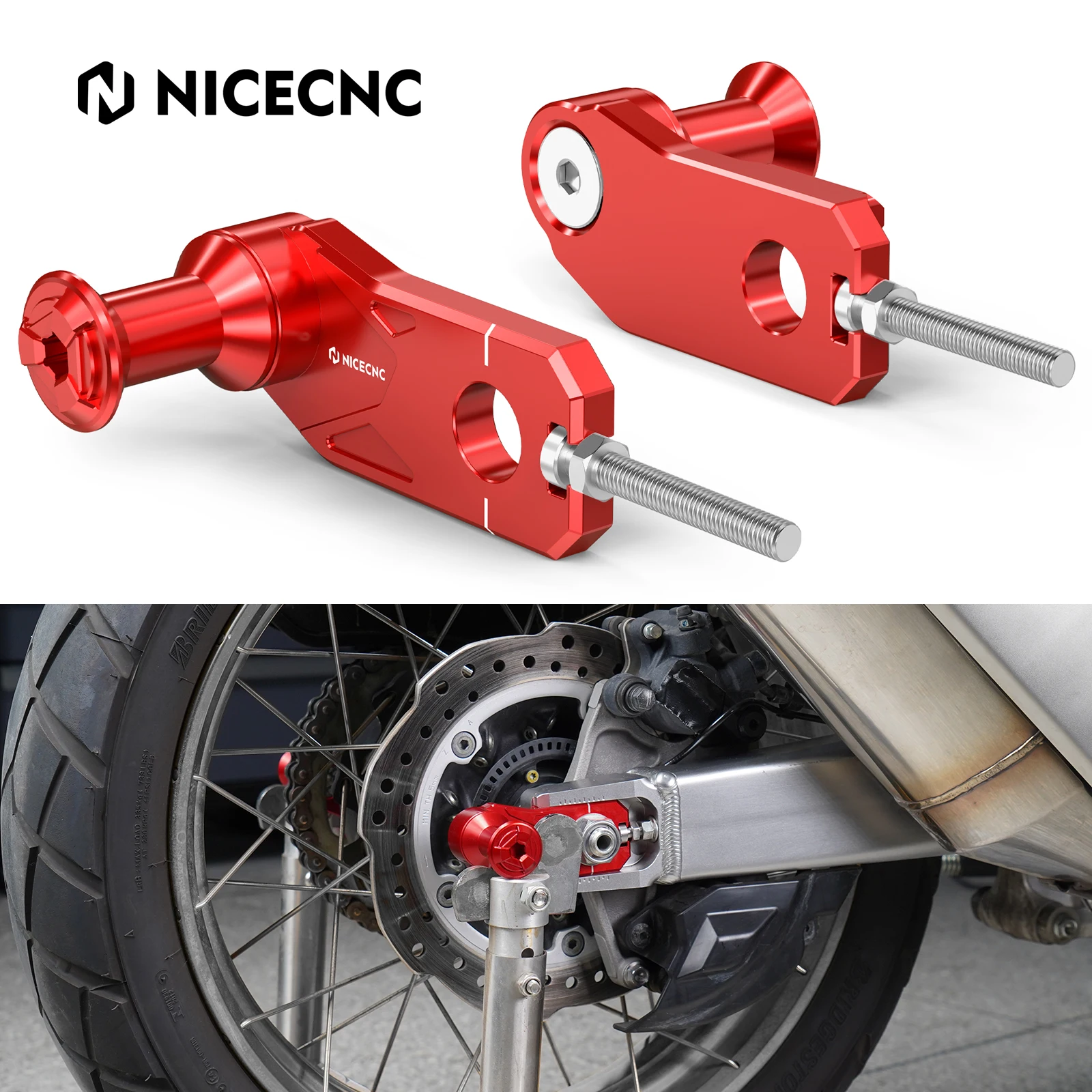 

Блоки осей мотоцикла, регуляторы цепи с катушками поворотного рычага для Honda CRF1100L Africa Twin/Adventure Sports 2020-2024 2025