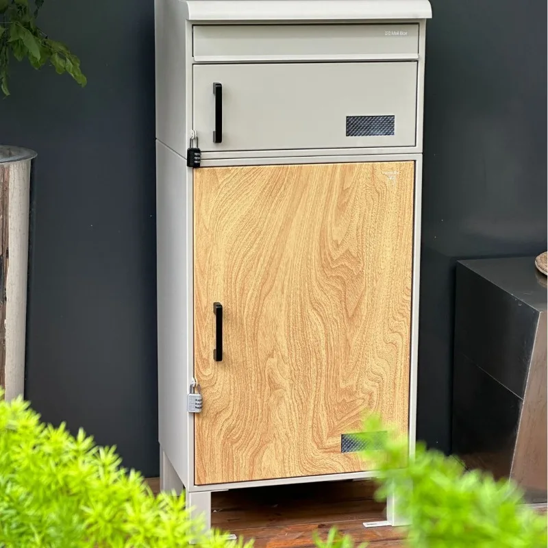 Package box, household stainless steel metal rainproof mailbox