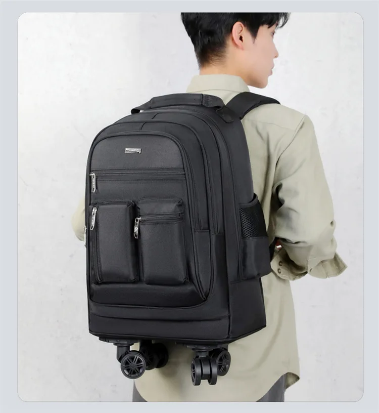 Business-Rucksack für den Außenhandel, Großer Multifunktionaler Doppel-Rucksack, Studentenrucksack, Leichtgewichtig – Detail 5