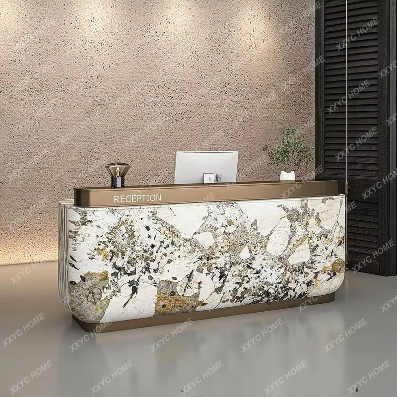 XXModern Reception Desk for Clinic Hotel Salon Cashier Bar Paint Finish