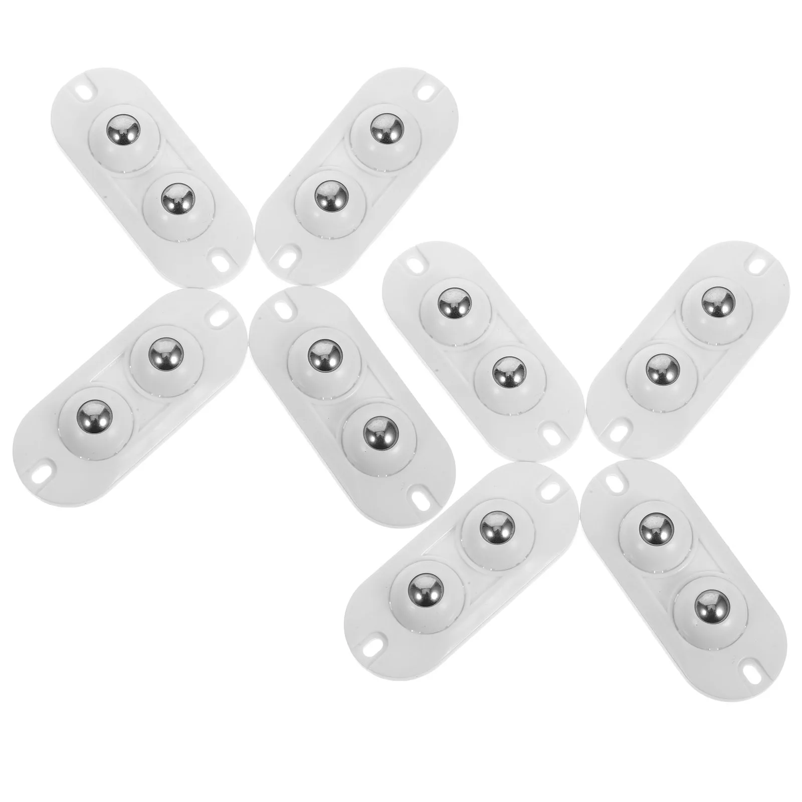 

16pcs Bearings Swivel Mini Caster Furniture Trash Can Project Small Adhesive Wheels Black White Hardware