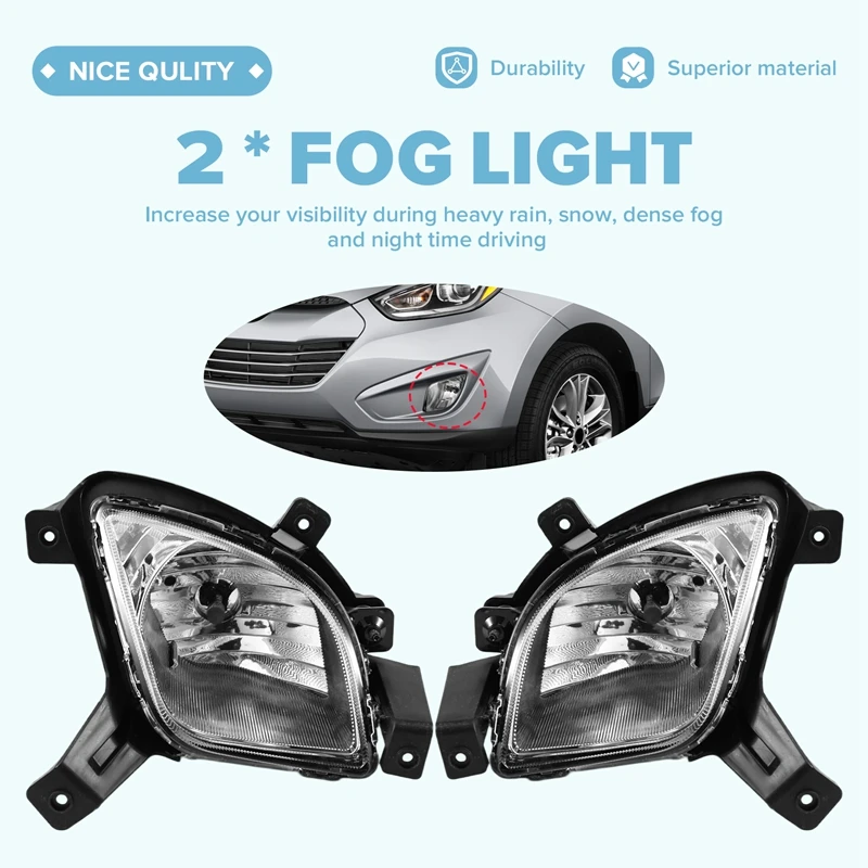 

Car Front Bumper Fog Light Halogen Driving Lamp for HyundaiJAS