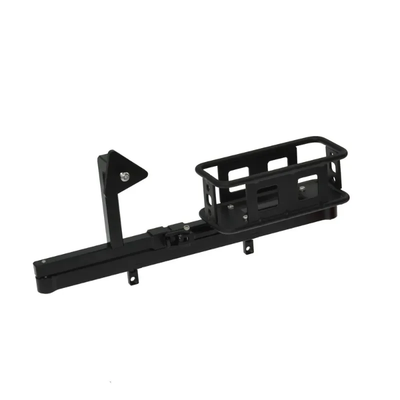 RC Metal Rear Bumper for 1/10 TRX4 D90/D110,Spare Tire & Oil Can Bracket, Openable, No Interference With Hard Shell Tailgate