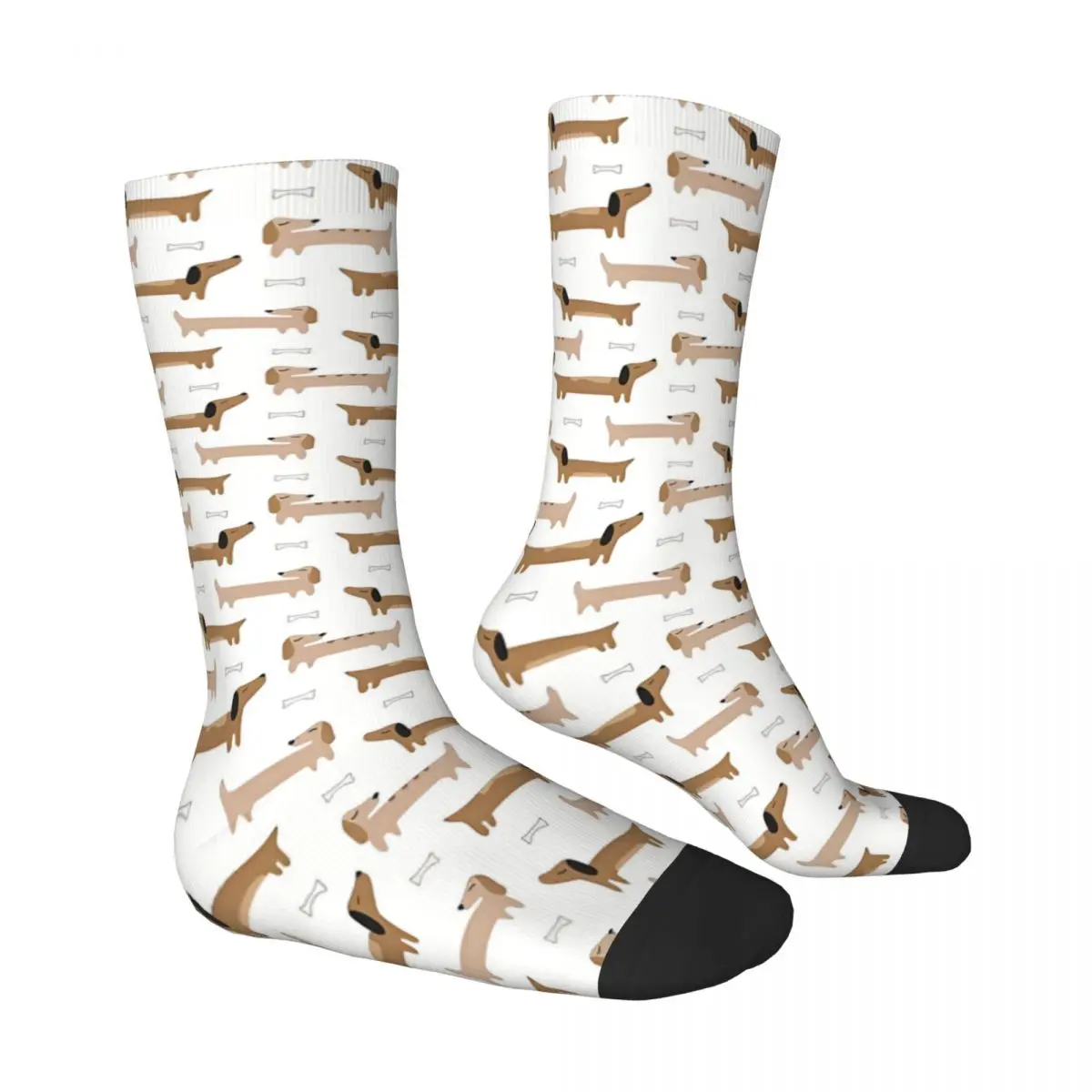 Home Decor Dachshund Dog Socks Male Mens Women Winter Stockings Printed