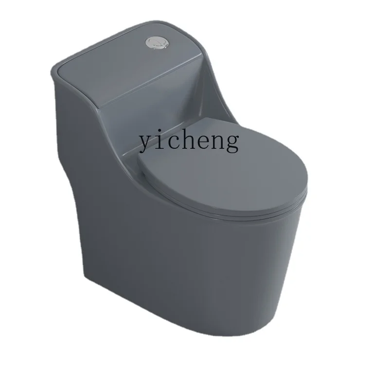 

YY Creative Color Toilet Siphon Small Apartment Household Water-Saving Toilet