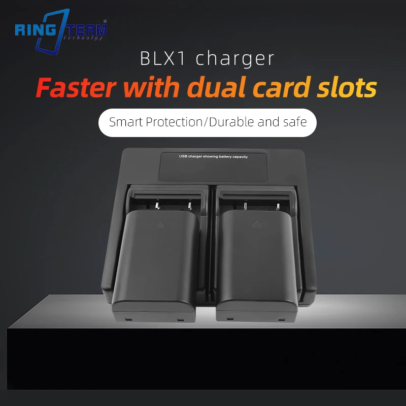 2 szt. 2250 mAh BLX-1 akumulator litowo-jonowy + BLX1 LCD podwójna ładowarka USB do aparatu Olympus OM System OM-1 OM1