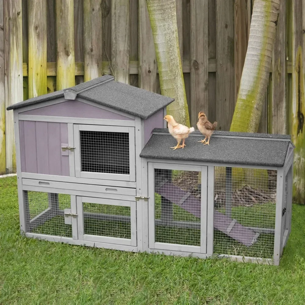 

Wooden Poultry Quail Cage, Suitable for 2 Chickens, Outdoor Chicken Coop, Expandable Design
