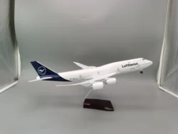 Scale New Lufthansa 747 German 47cm 17 inchs Large Model Diecast Airplane Model Kits with Stand Airlines Model Plane Disp