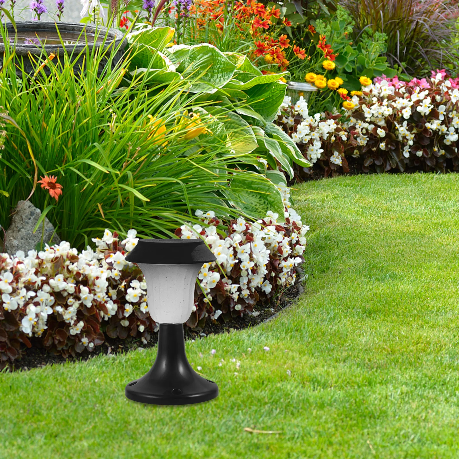 

2pcs Lawn Lamp Base Solar Garden Plastic Light Base for Outdoor Yard Decoration Lighting Sturdy Weather Proof Easy Installation