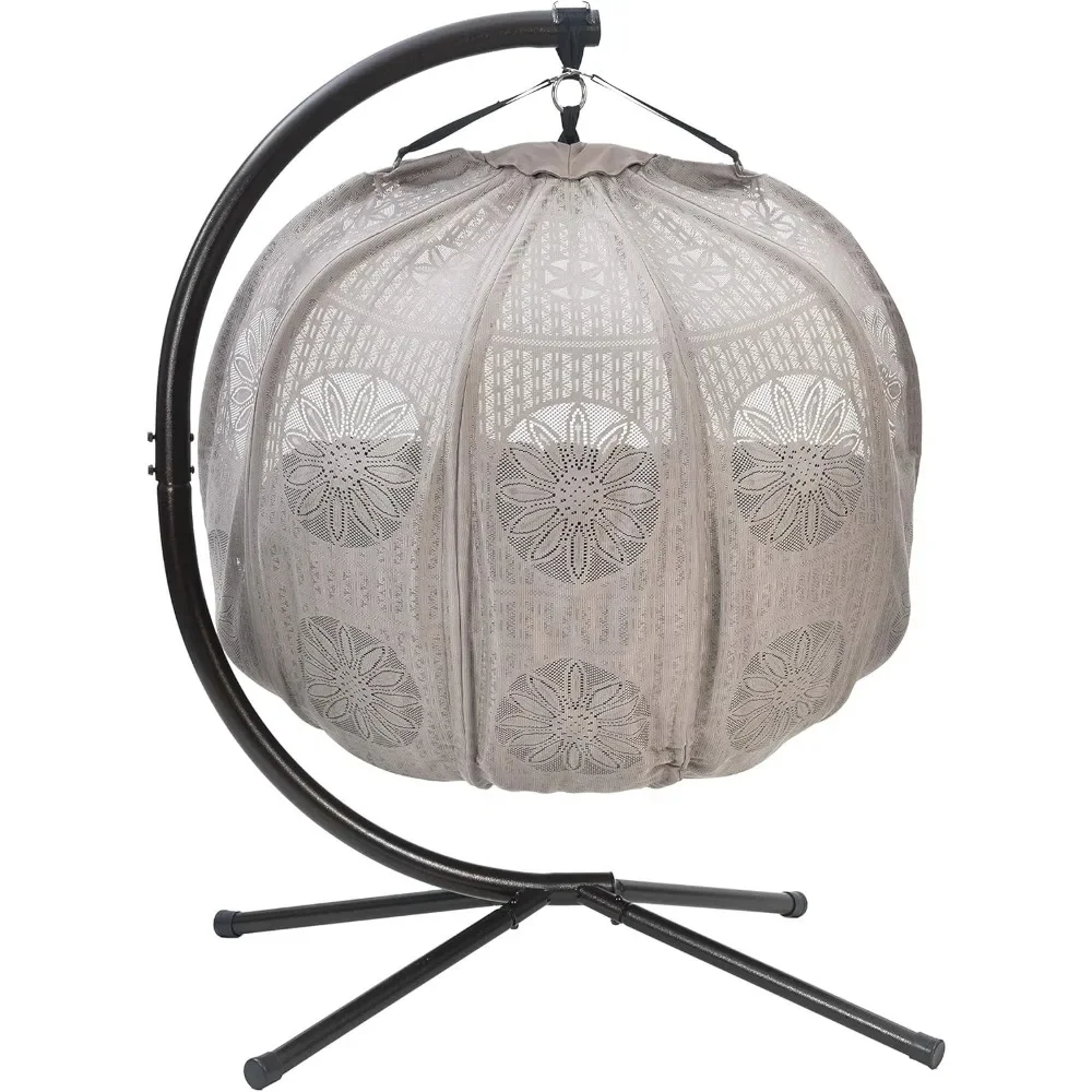 Hanging Pumpkin Patio Chair Stand and Cover, Dreamcatcher Black Cushion Living Room Furniture egg Living Room Chairs