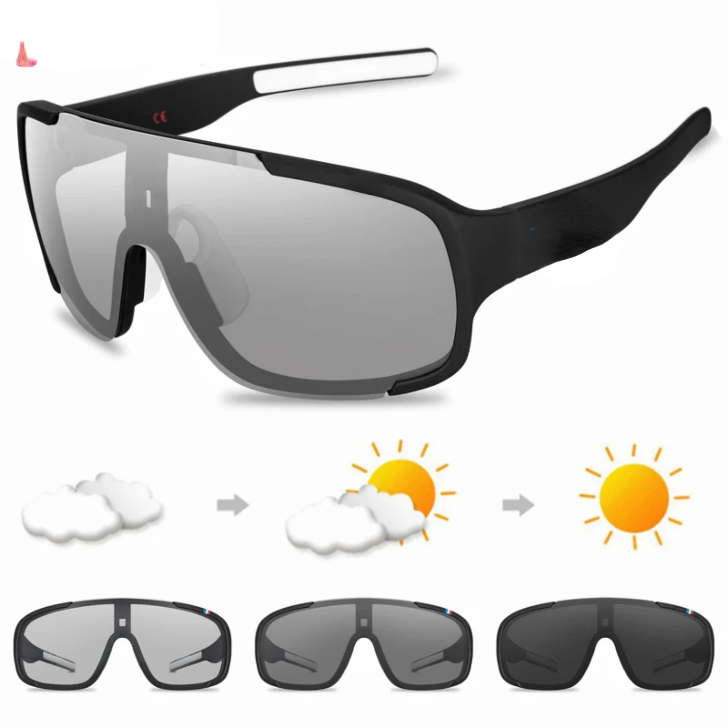 

Polarized Photochromic UV400 Outdoor Road Cycling Eyewear Sports Cycling Sunglasses Men Women Bike Bicycle Glasses