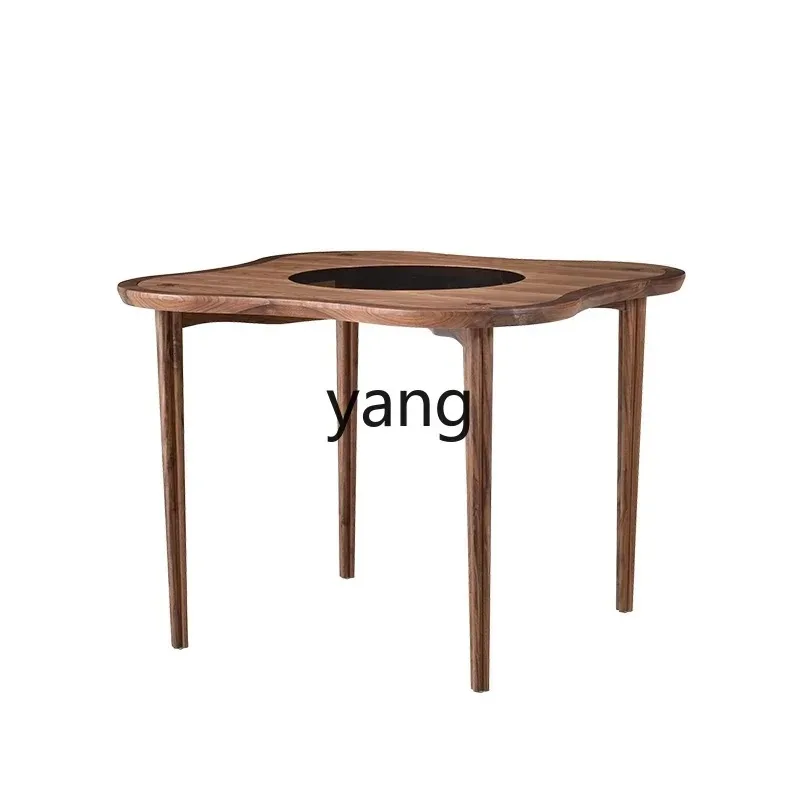 

xyy plum blossom table Song-style solid wood chess and card table black walnut casual square table