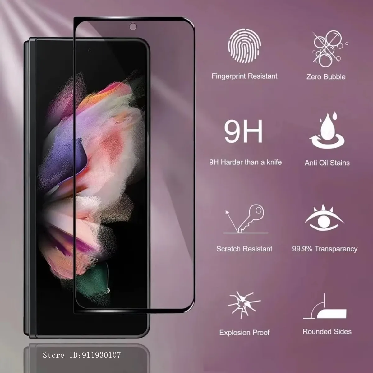 ZFold 7 Privacy Anti-Spionage-Hartglas für Samsung Galaxy Z Fold 7 6 5 4 3 Displayschutzfolie für Samsung Z Fold 6 Glas