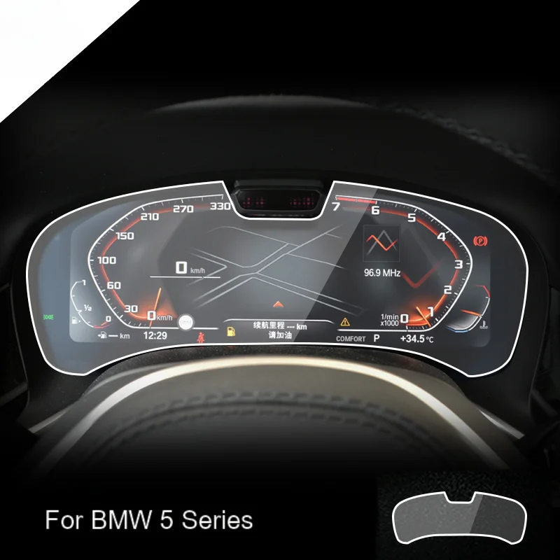 

For BMW 5 Series 6 SeriesGT 2021 2022 Tempered Glass Dashboard Screen Protector LCD Touch Display Film interior Car Accessories