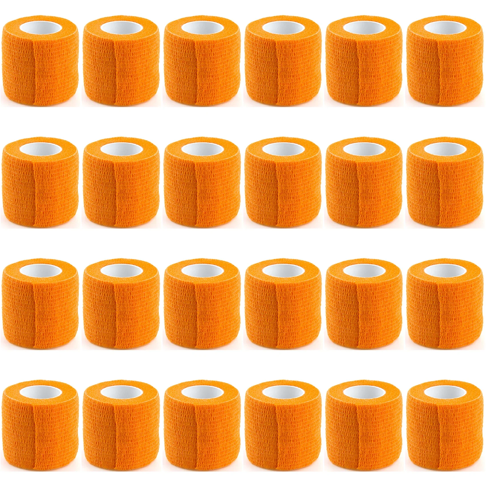Venta al por mayor de 24 rollos de vendaje elástico transpirable autoadhesivo para personas y mascotas, vendaje cohesivo elástico autoadhesivo para deportes.