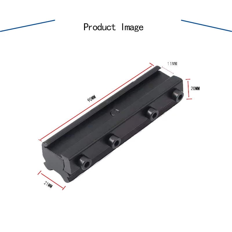 11mm rail impact absorption mount,9cm height increase 11 to 20mm picatinny rail converter bracket extension clamp, accessories new mt20ml battery adapter converter for makita 18v li ion battery for milwaukee 18v cordless power tools accessories