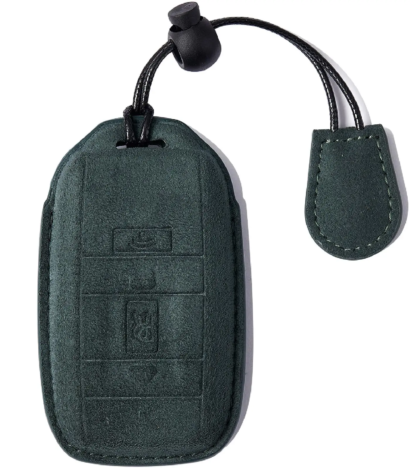 

Premium Suede Car Key Fob Case Cover With Keychain For Luxury Sedan