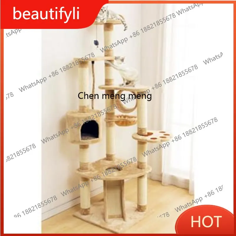 

C6601 Sisal cat tree cat jumping platform luxury large climbing cat frame scratching column