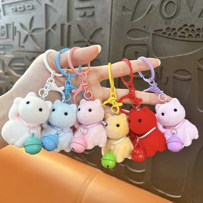 Japanse stijl schattige massaal bel Wenkende kat sleutelhanger hanger cartoon huisdier kat tas decoratie hanger verjaardagscadeau