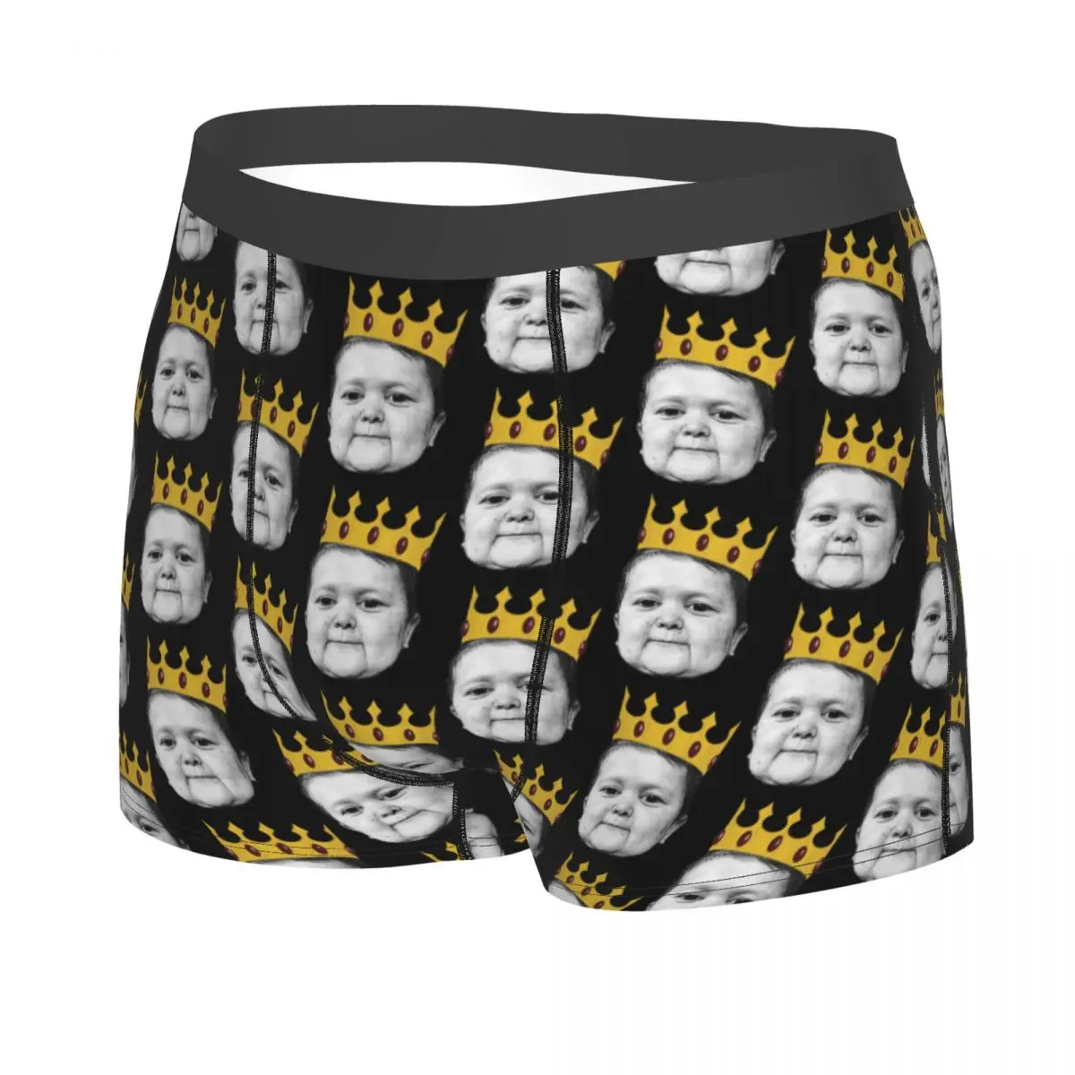 Custom Hasbulla Magomedov Crown Meme Underwear Male Printed Hasbulla Fighting Meme Boxer Briefs Shorts Panties Soft Underpants