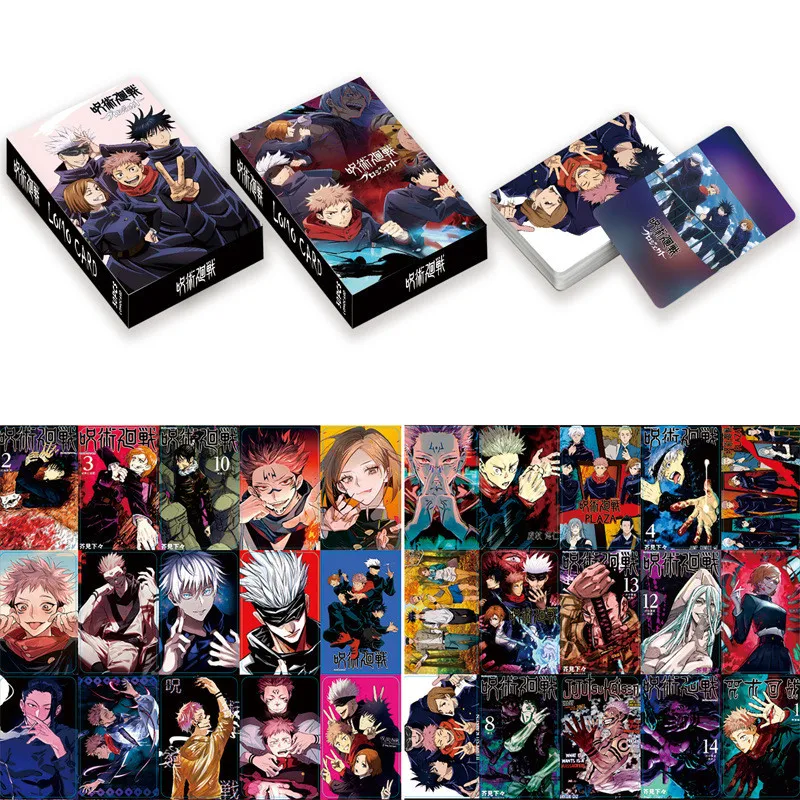 

Аниме 30 шт. памятная карточка юютсу Kaisen Gojou Satoru Inumaki Toge Косплей Анимация ЛОМО карточки высокой четкости