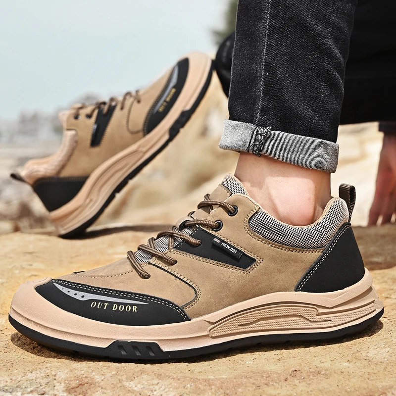 

Men's Lightweight Comfortable Work Shoes Non Slip Sneakers for Outdoor Trailing Trekking Walking