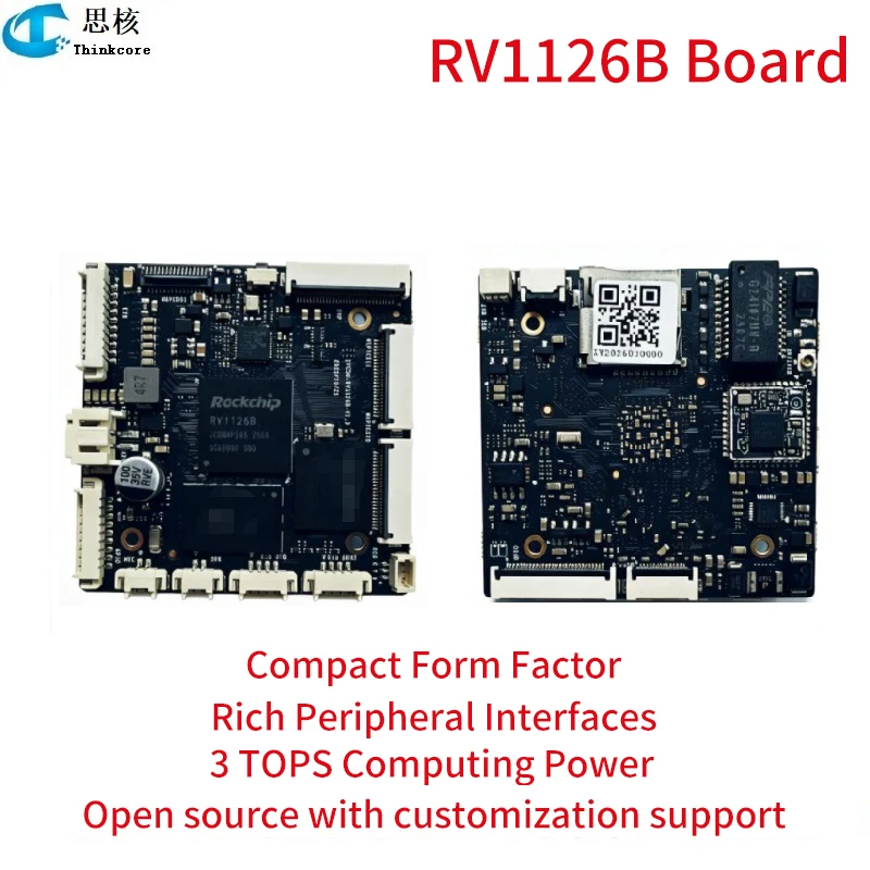 Плата разработки RV1126B с NPU 3TOPS для ИИ на базе Rockchip RV1126B, с SDK, исходным кодом, готовой к производству, богатой документацией и технической поддержкой