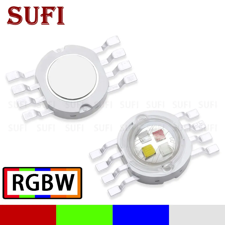 1-10Pcs High Power LED RGBW Four-color Light Beads 4W 12W Stage Light Source 30Mil 45Mil LED Chip Light Emitting Diode