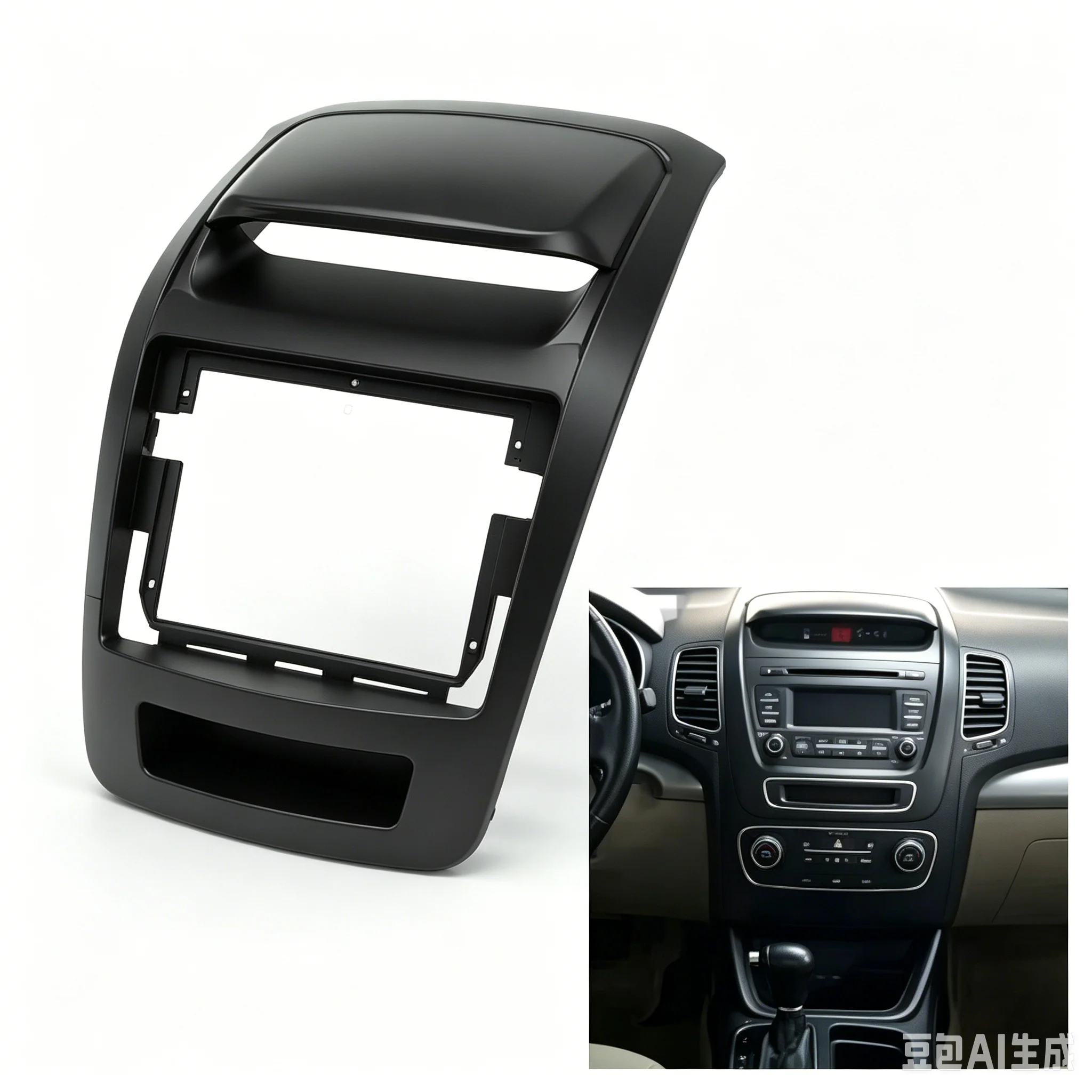 9" Android-Headunit-Fascia für KIA Sorento 2013 2014 Doppel-DIN-Radio Armaturenbrett-Montagerahmen