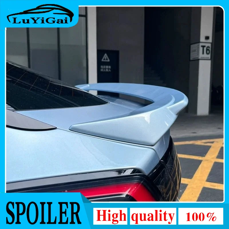 

For ZEEKR 001 2021-2023 Zeekr Car Accessories 1Pcs ABS Plastic Unpainted Color Rear Spoiler Wing Trunk Lid Cover Car Styling