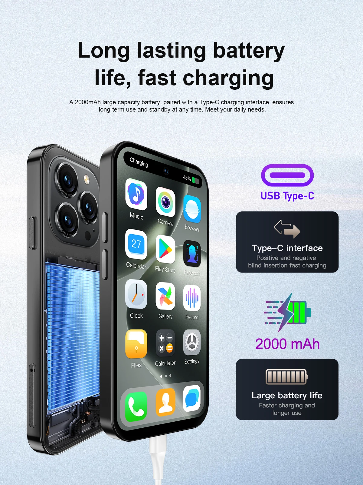 SERVO S16 MINI Cute 4G LTE Smartphone 3.9" Android 12 2/3GB RAM 16/64GB ROM Dual SIM Play Store GPS Small Pocket Mobile Phones