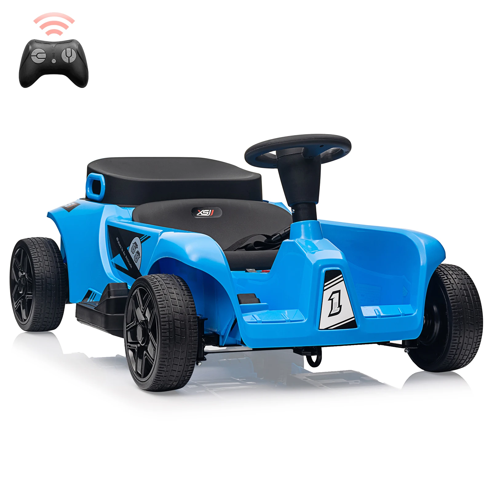 

24V Kids Ride On Car Toy with Remote Control 2 Seaters 4-Wheelers Electric Ride On Toy with Storage Box, Music, 2 * 120W Motors