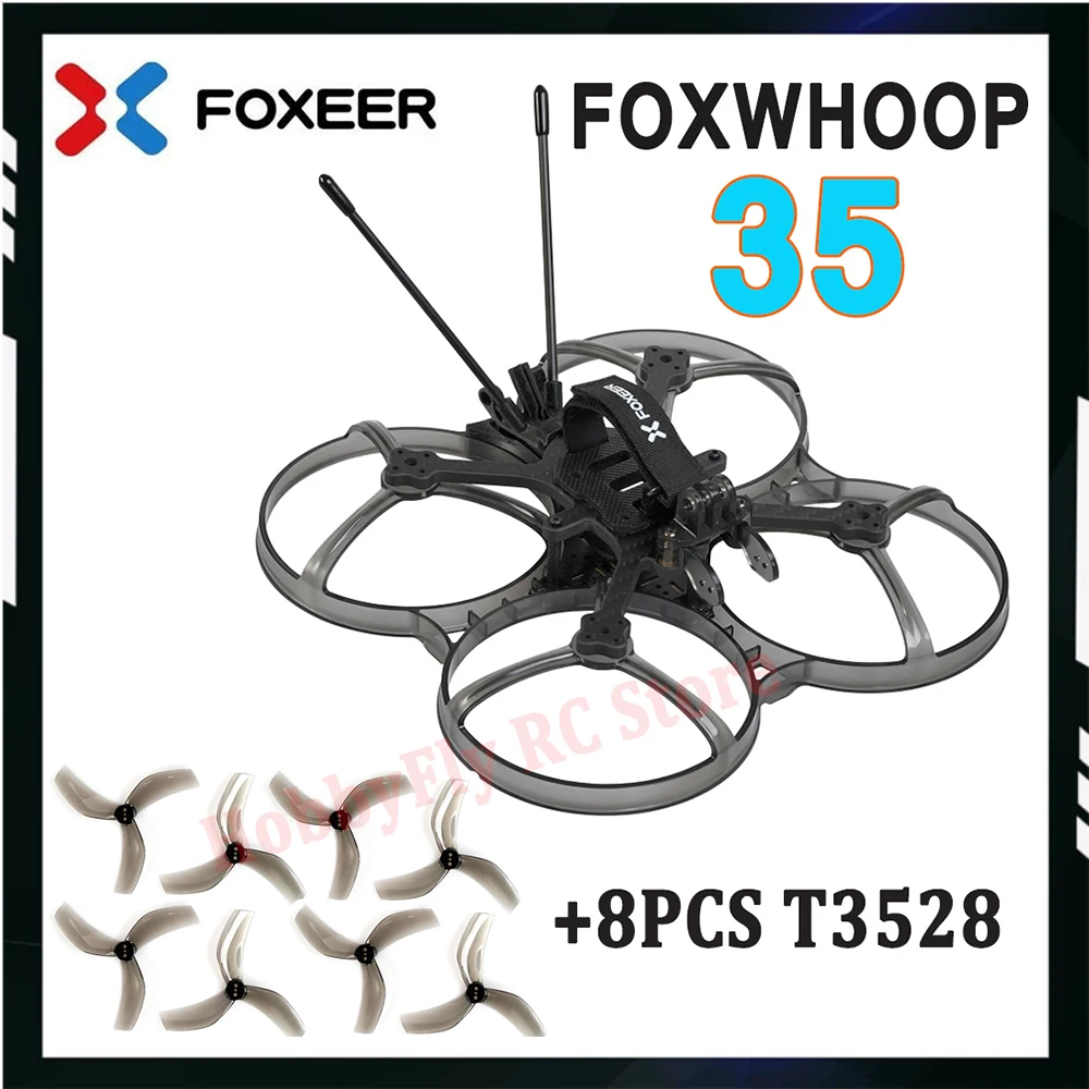 Foxeer Foxwhoop 35 142mm 3.5inch T700 Carbon Fiber Unbreakable Cinewhoop Frame For FPV Mini Freestyle Drones Vista HD Analog