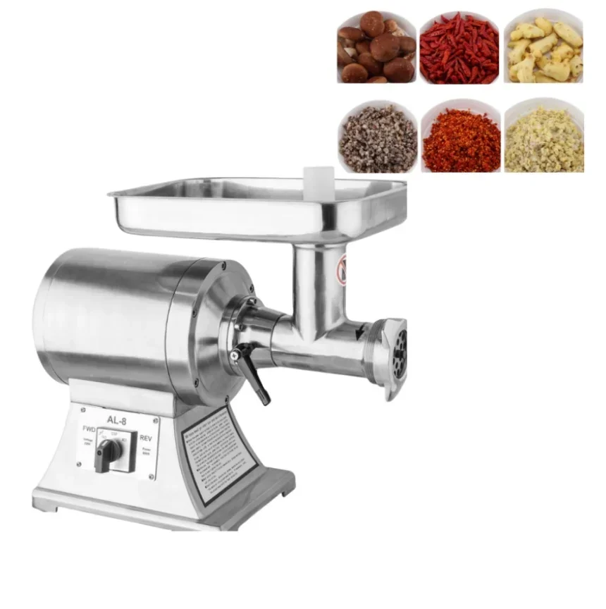 

Kitchen Catering Equipment Meat Grinder AL8C AL12C Models Stainless Steel Easy-to-Clean Countertop Meat Mincer
