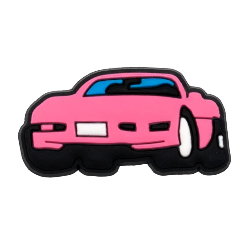1/25PCS Glamour & Edgy PVC Shoe Charms for Clogs, Leopard Lipstick, Pink Car, High Heels DIY Accessories for Teens & Adults image 2