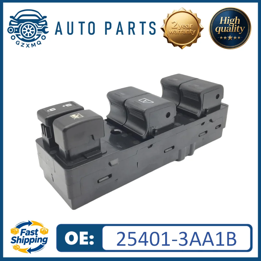 

25401-3AA1B Power Window Master Switch Button for Nissan Versa Note HR16DE 2012-2019#25401-3AA2B 1S14439