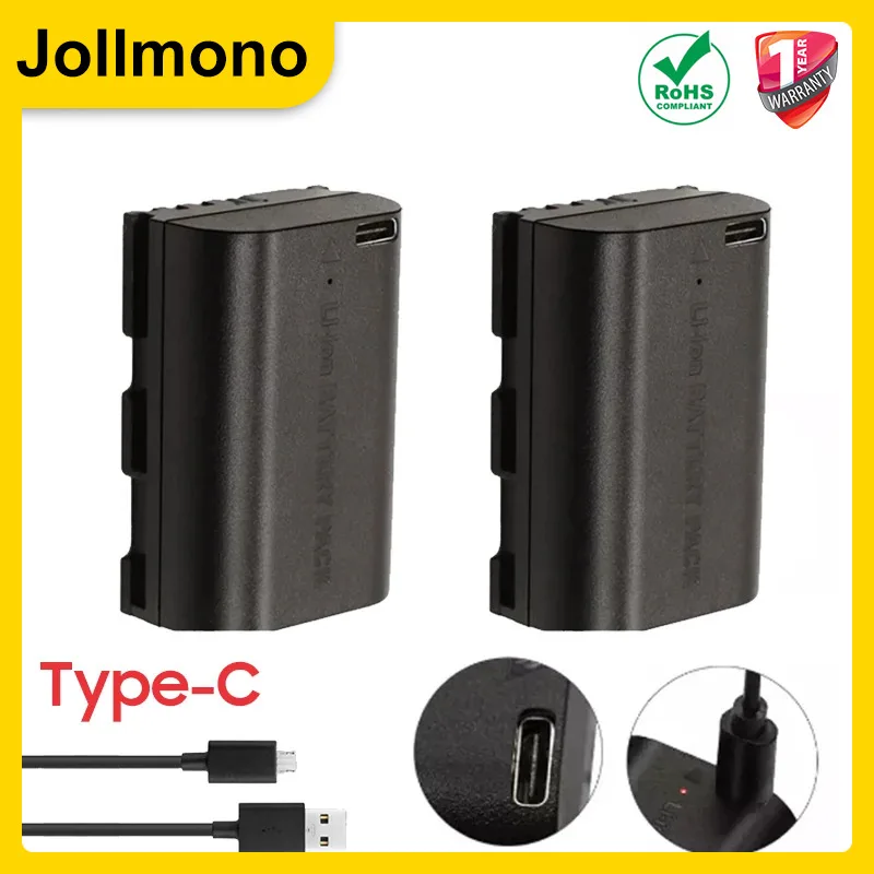 2800mAh LP E6 LPE6 LP-E6 E6N Battery + LED Dual Charger For Canon EOS 5DS R 5D Mark II 5D Mark III 6D 7D 70D 80D Camera