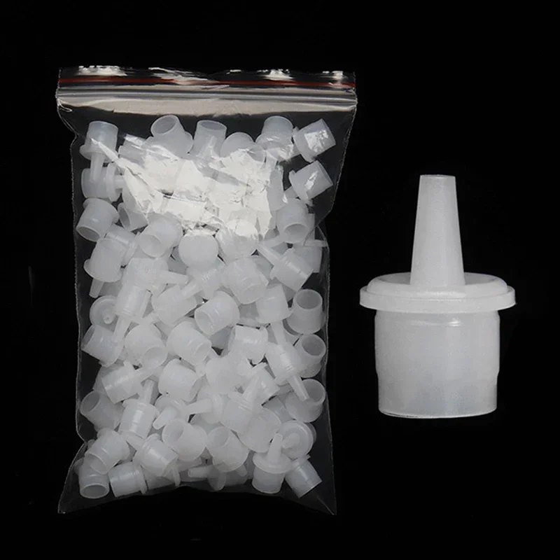 Ugello per tazza adesiva 20 pezzi Colla per ciglia Ciglia individuali Strumenti per estensione ciglia finte Tappo per bottiglia Tappo per supporto adesivo