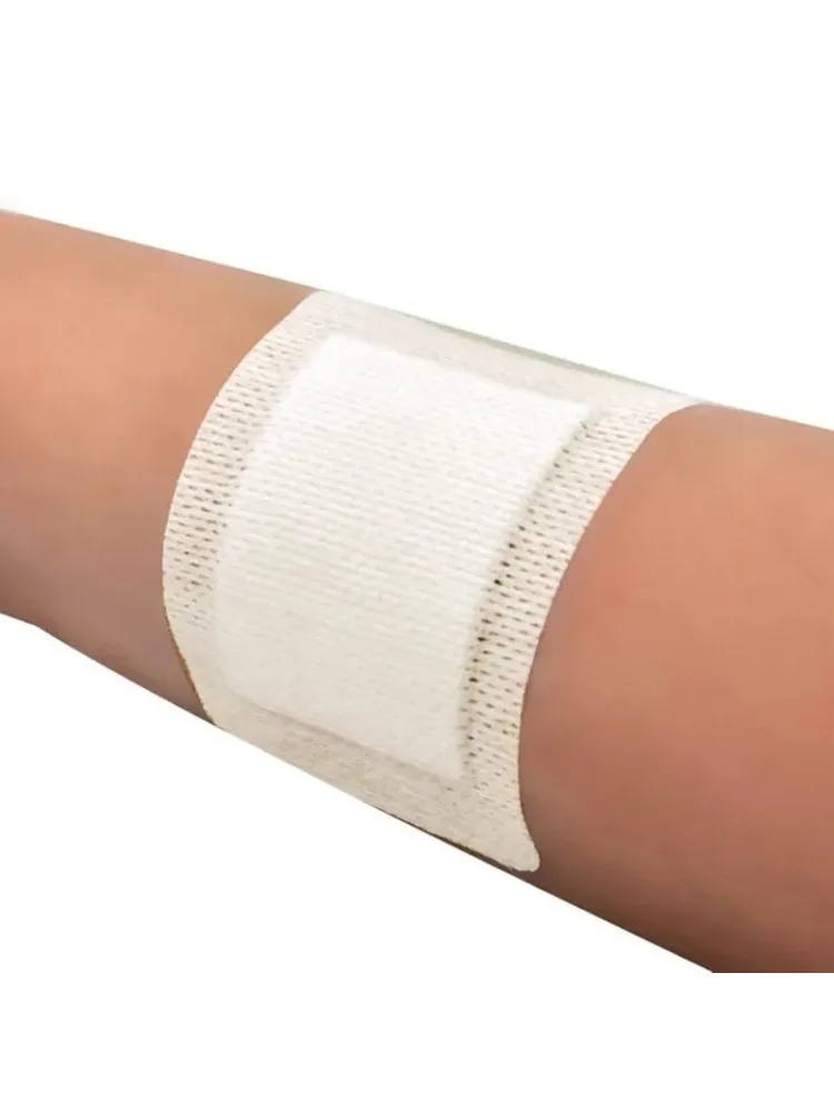 12/25 pièces grande taille hypoallergénique Non-tissé pansement pansement pansement grande plaie premiers secours 6*7 cm