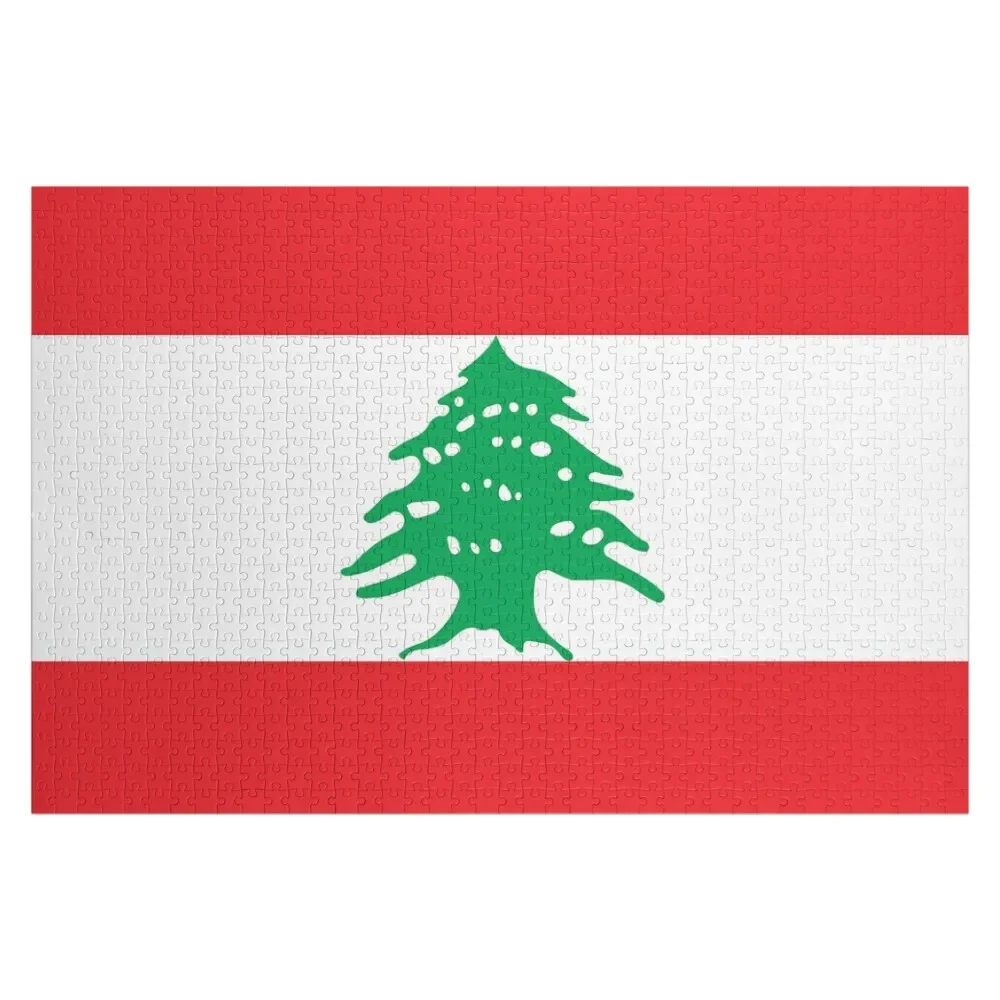 

Lebanon Flag Jigsaw Puzzle Custom Wooden Name Toddler Toys Puzzle