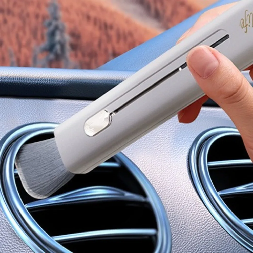 

Soft Air Outlet Cleaning Brush Scratch-Free Dust Removal Dashboard Duster Multi-Purpose Flexible Interior Cleaning Brush