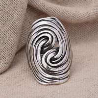 New Arrival Retro Cross Twist Thai Silver Female Party Ring Hot Sell Jewelry For Women Girlfriend Birthday Gifts