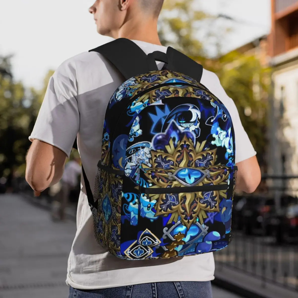 Shadow Milk Cookie Run Kingdom Cute Cartoon Anime Backpack Daypack Large Capacity Kids BookBag School Bag Shoulder Bags