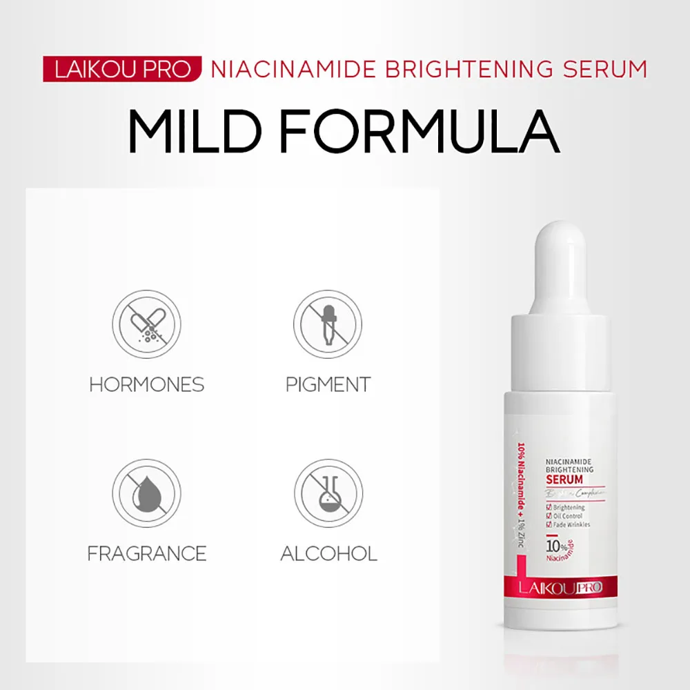 

LAIKOU PRO Brightening Essence 17ml, Niacinamide Smoothing Face Essence, Hydrating Pore Minimizing Anti Aging Skin Care