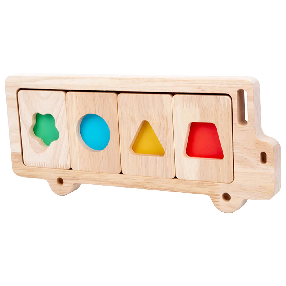 1 Zestaw Drewnianych Puzzle Geometrycznych Kształtów do Dopasowywania dla Maluchów, Gra Edukacyjna dla Dzieci, Puzzle do Sortowania dla Maluchów, Drewniane Puzzle Poznawcze