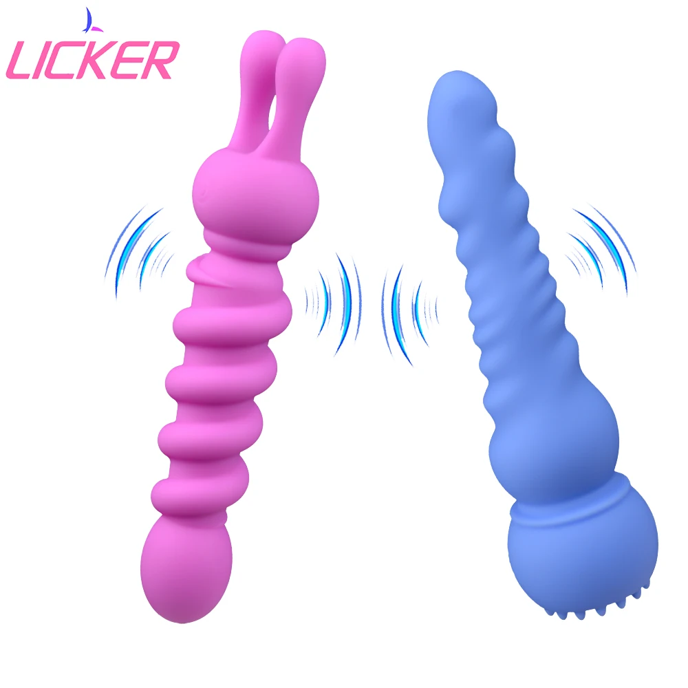 

LICKER Silicone Vibrator Women Masturbate Vibration AV Stick Nipple Vaginal Stimulator Female Masturbator Butt Plug Anal Sex Toy