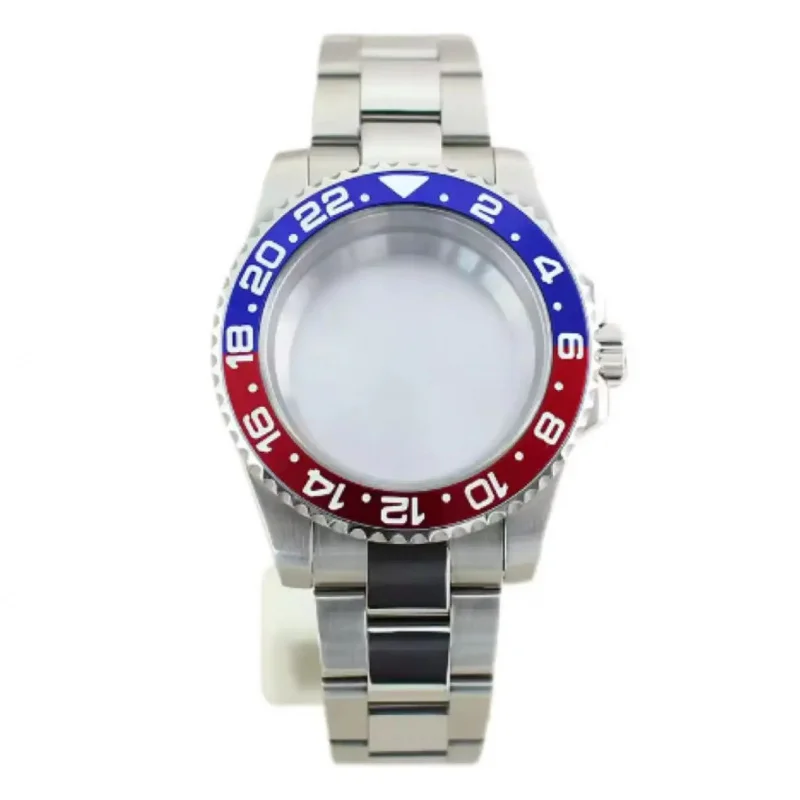 40mm-watch-case-apphire-glass-316l-stainless-steel-gmt-without-calendar-window-oyster-strap-fit-for-nh34-35-36-movement